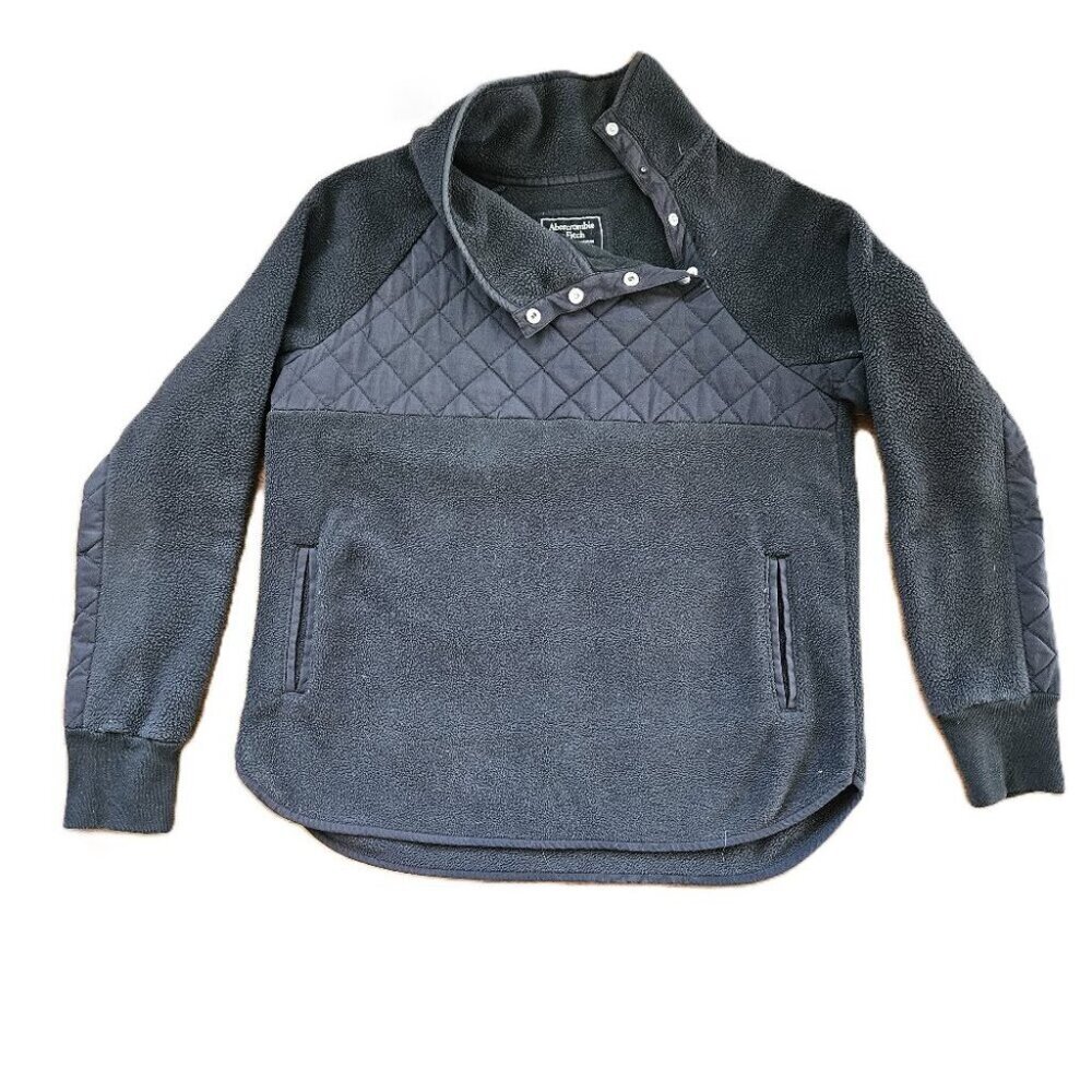 Abercrombie & Fitch Black Fleece Quilted Pullover